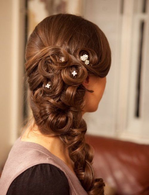 Trendy-Wedding-Hairstyles-2015-for-Rosy-Fishnet-Look